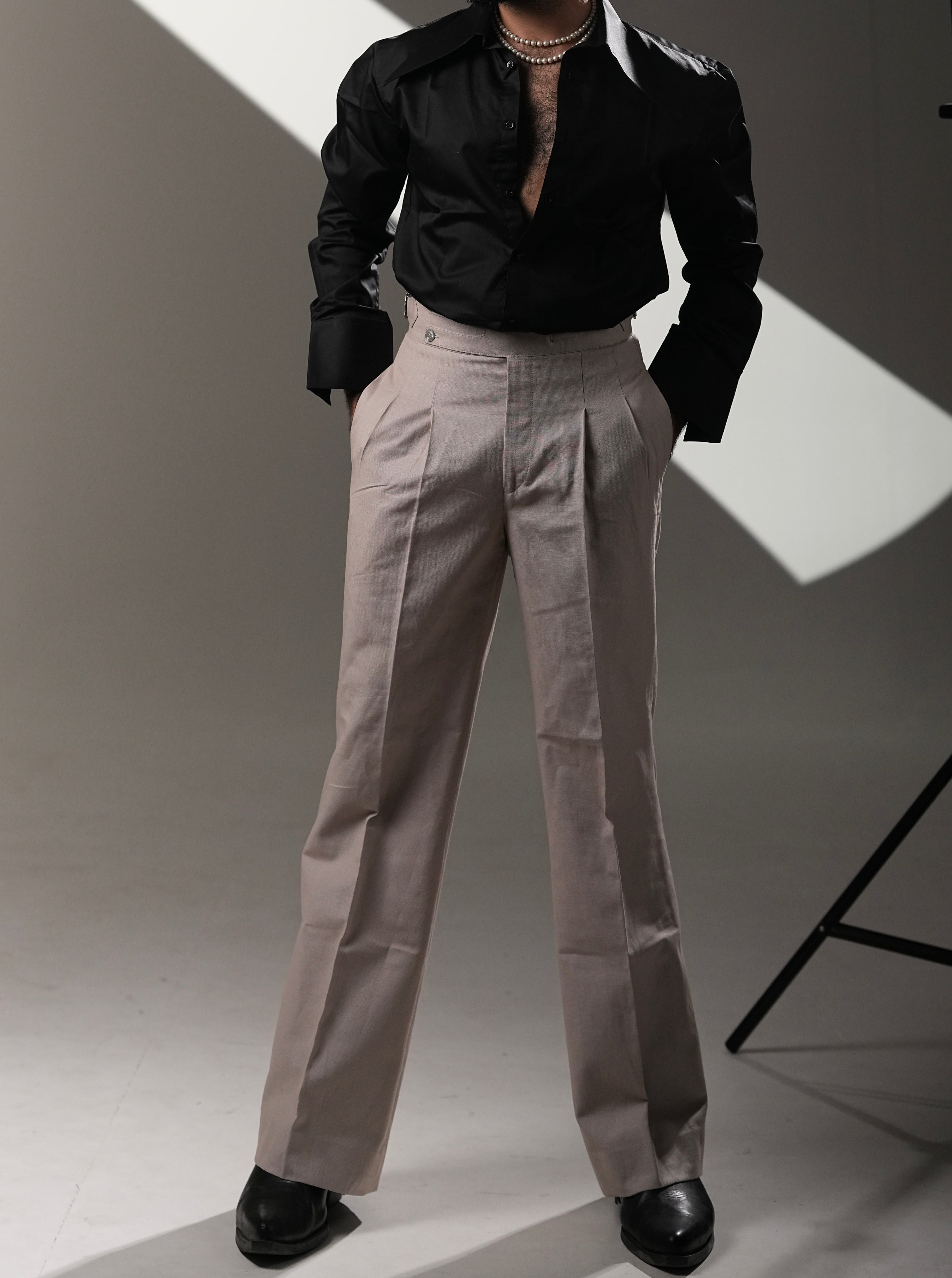STRAIGHT FIT TROUSERS